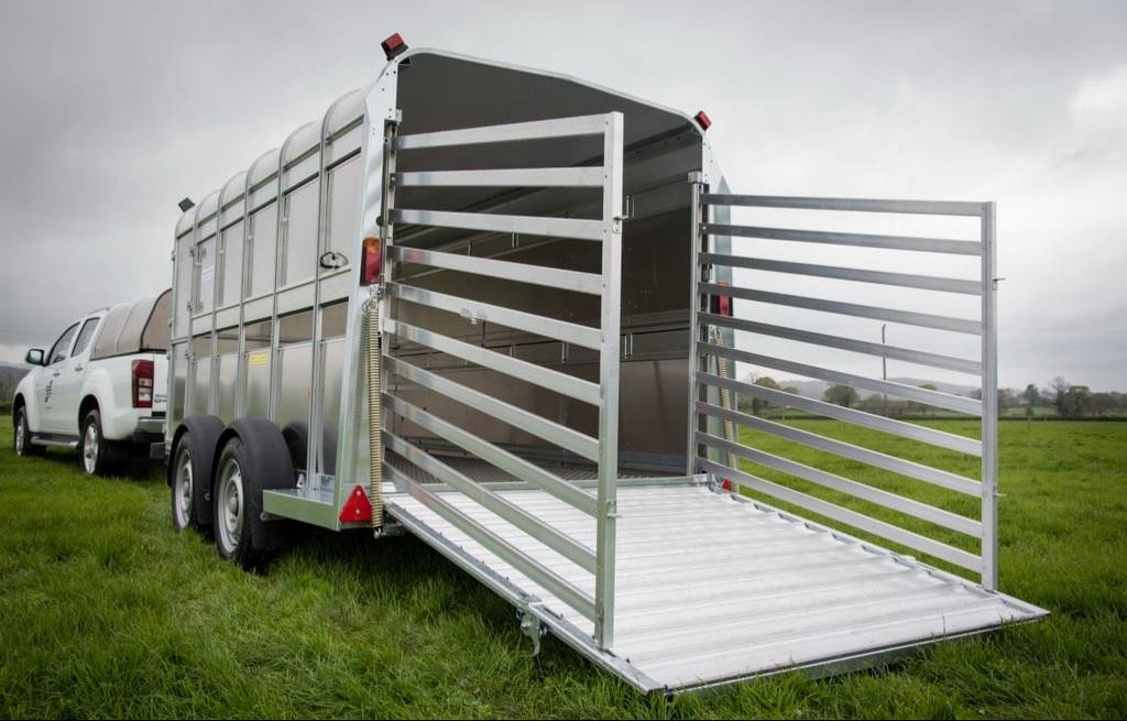 Rampe offen mit seitlichen Gittern
